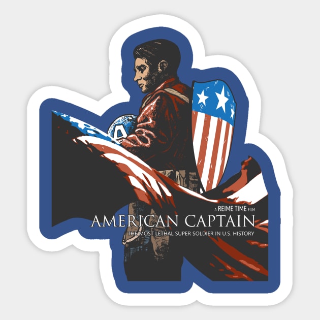 American Captain Sticker by ReimeTime